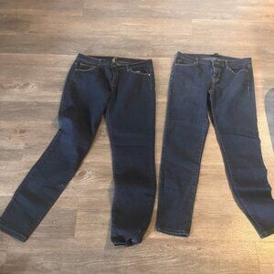 Forever 21 Jeans Straight Stretch Women's Size 28 2 pair